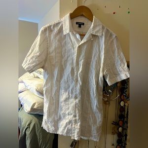 Express - White Linen Shirt